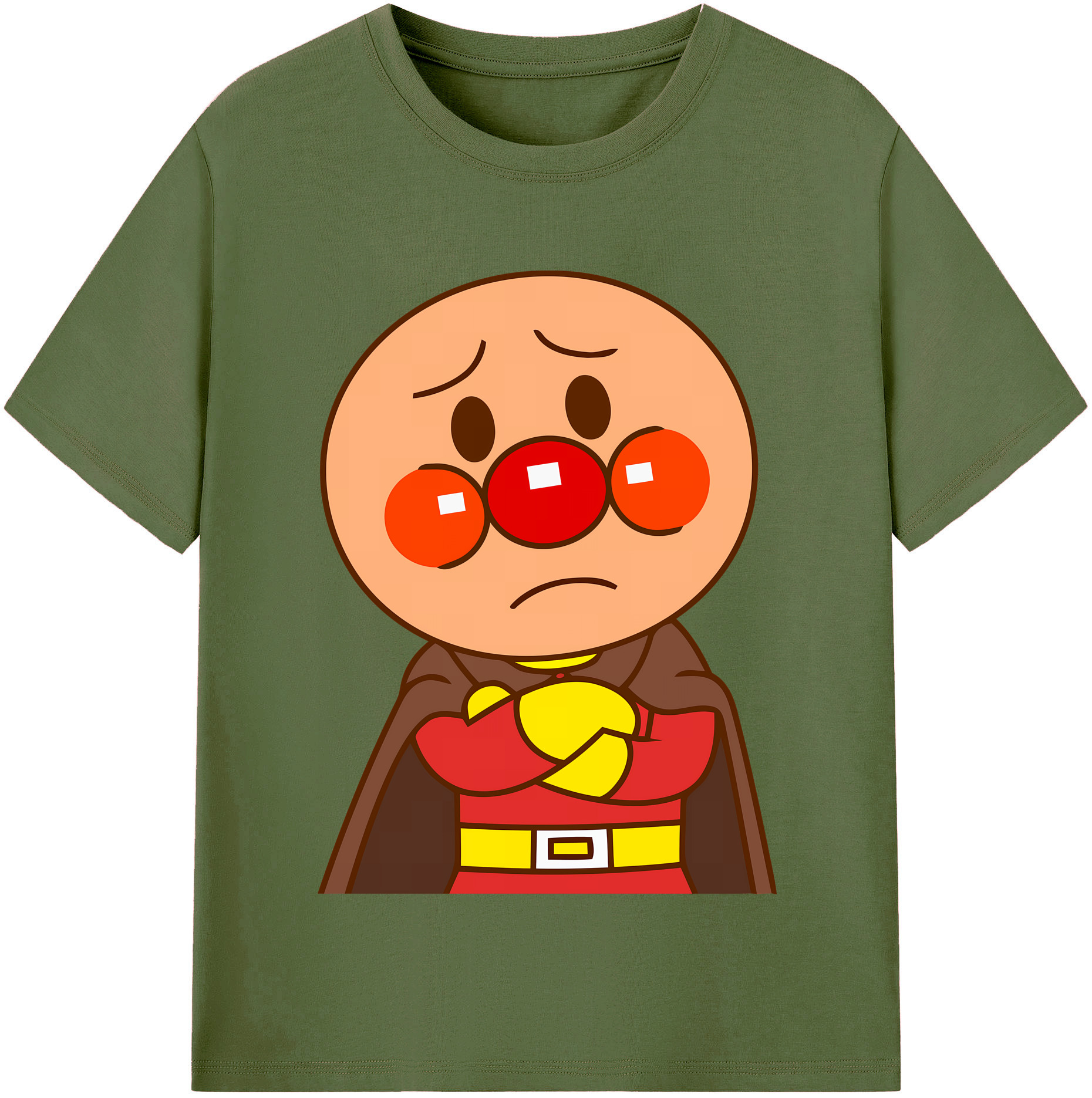 （画像用） アンパンマン Anpanman 綿100％半袖Tシャツ（フロントプリント）